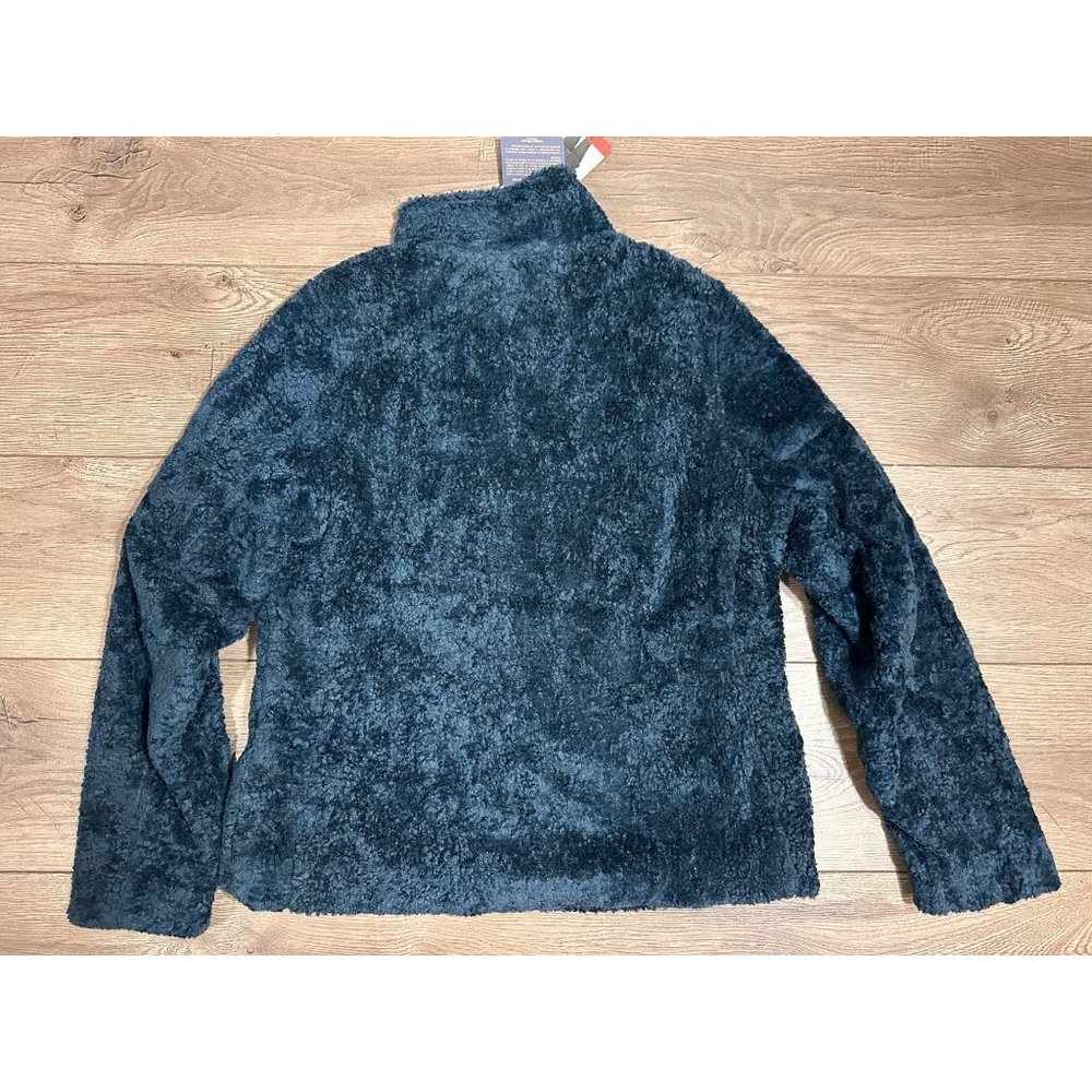 Pendleton NWT Blue Sherpa Plaid Fleece Jacket Medium - Picture 8 of 9